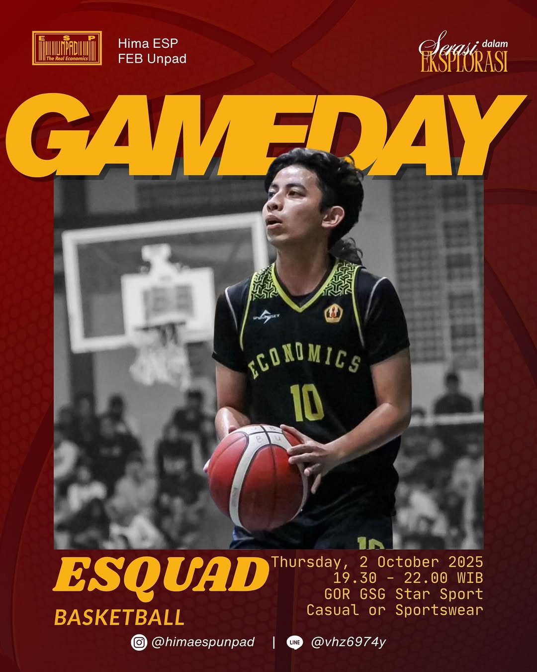 [d day esquad basketball]through teamwork and passion, esp feb unpad students are ready to break