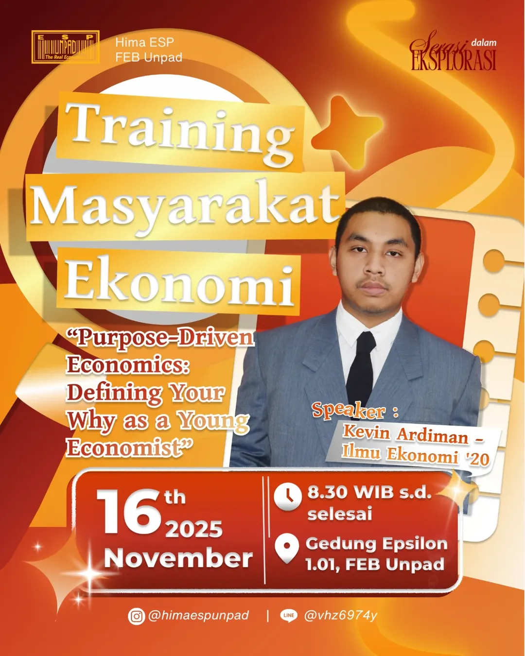 [d day training mahasiswa ΕΚΟΝΟΜΙ]“never give up. today is hard, tomorrow will be worse, but th